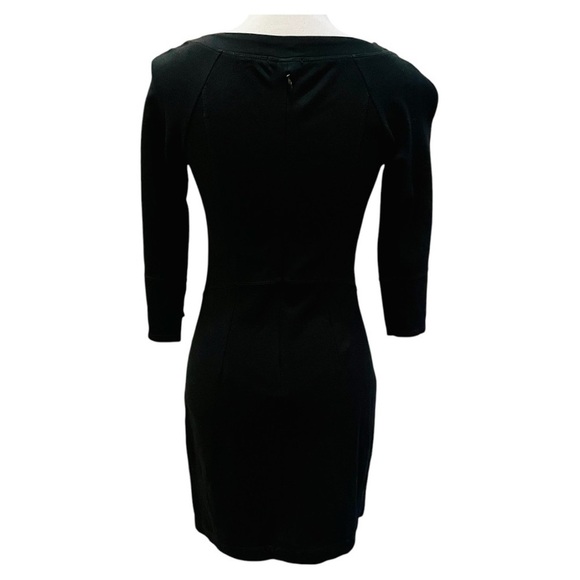 Theory Black 3/4 Sleeve Sheath Dress Size 4 - Picture 2 of 9